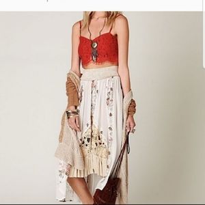 Free people high low skirt